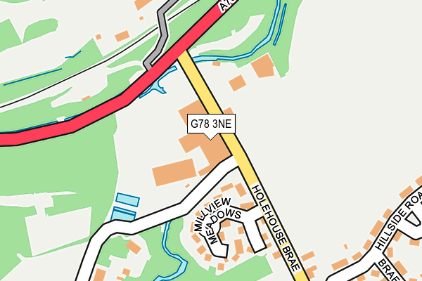 G78 3NE map - OS OpenMap – Local (Ordnance Survey)