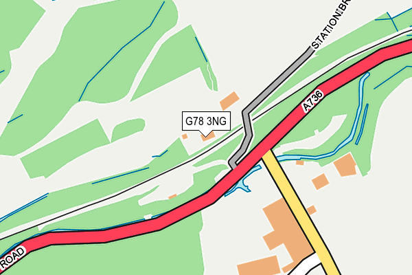 G78 3NG map - OS OpenMap – Local (Ordnance Survey)