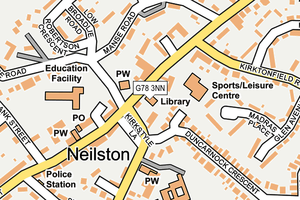 G78 3NN map - OS OpenMap – Local (Ordnance Survey)