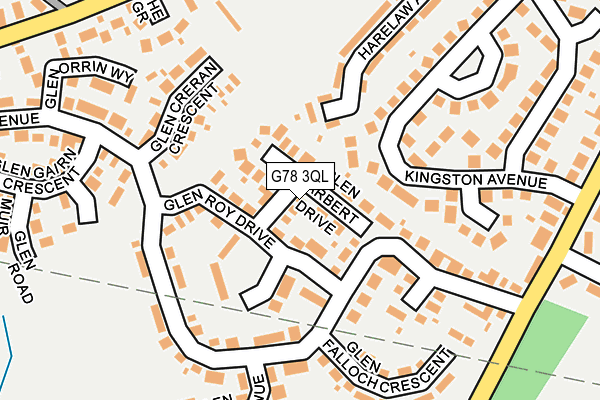 G78 3QL map - OS OpenMap – Local (Ordnance Survey)