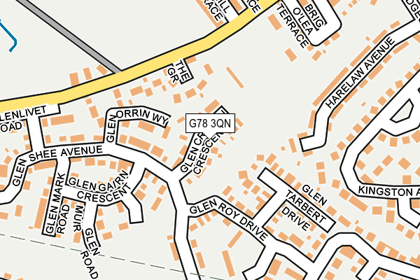 G78 3QN map - OS OpenMap – Local (Ordnance Survey)