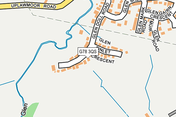 G78 3QS map - OS OpenMap – Local (Ordnance Survey)