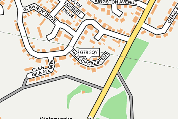 G78 3QY map - OS OpenMap – Local (Ordnance Survey)