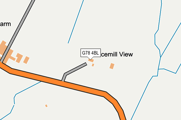 G78 4BL map - OS OpenMap – Local (Ordnance Survey)