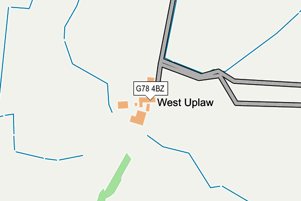 G78 4BZ map - OS OpenMap – Local (Ordnance Survey)