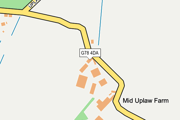 G78 4DA map - OS OpenMap – Local (Ordnance Survey)