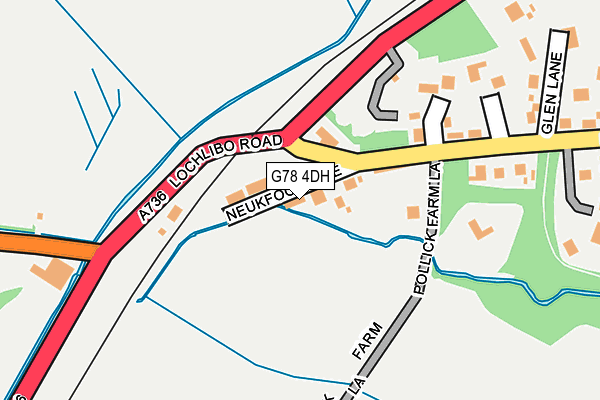 G78 4DH map - OS OpenMap – Local (Ordnance Survey)