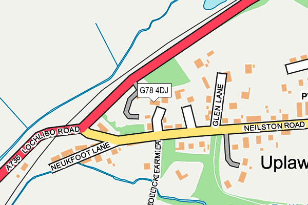 G78 4DJ map - OS OpenMap – Local (Ordnance Survey)