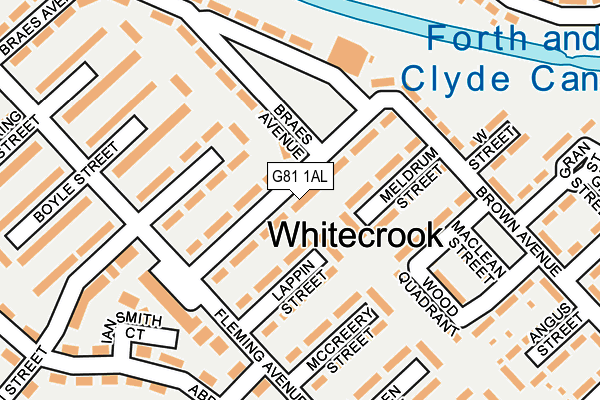 G81 1AL map - OS OpenMap – Local (Ordnance Survey)