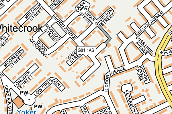 G81 1AS map - OS OpenMap – Local (Ordnance Survey)