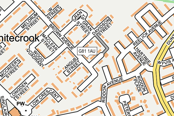 G81 1AU map - OS OpenMap – Local (Ordnance Survey)