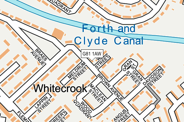 G81 1AW map - OS OpenMap – Local (Ordnance Survey)