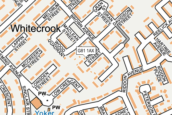 G81 1AX map - OS OpenMap – Local (Ordnance Survey)