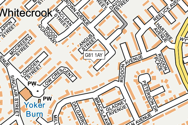 G81 1AY map - OS OpenMap – Local (Ordnance Survey)