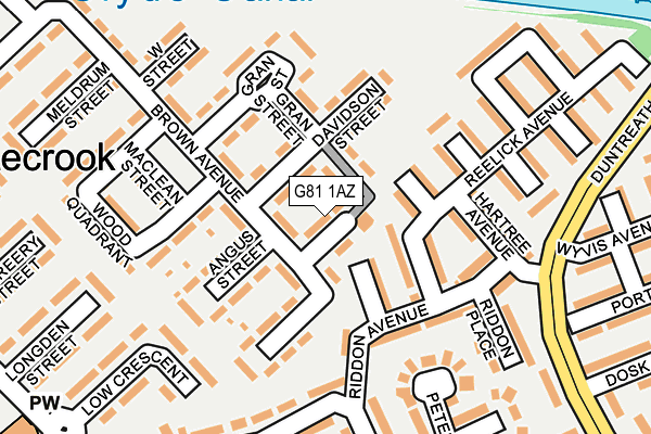 G81 1AZ map - OS OpenMap – Local (Ordnance Survey)