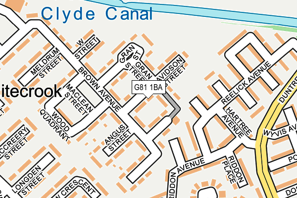 G81 1BA map - OS OpenMap – Local (Ordnance Survey)