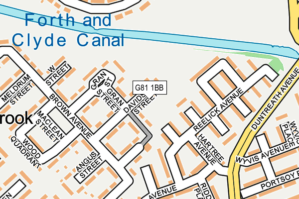 G81 1BB map - OS OpenMap – Local (Ordnance Survey)