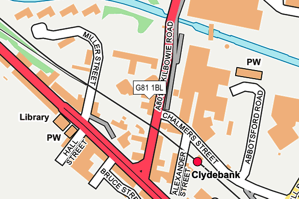 G81 1BL map - OS OpenMap – Local (Ordnance Survey)