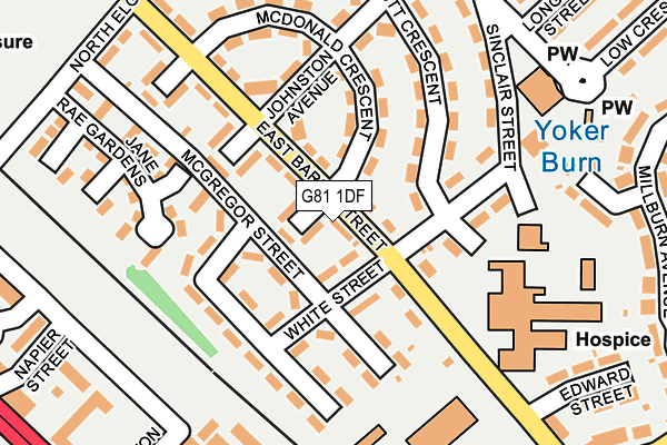 G81 1DF map - OS OpenMap – Local (Ordnance Survey)