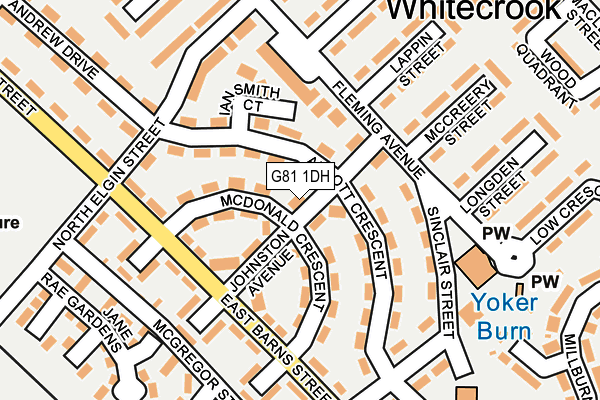 G81 1DH map - OS OpenMap – Local (Ordnance Survey)