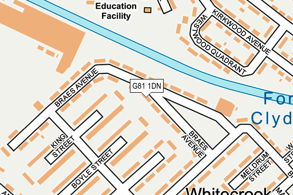 G81 1DN map - OS OpenMap – Local (Ordnance Survey)