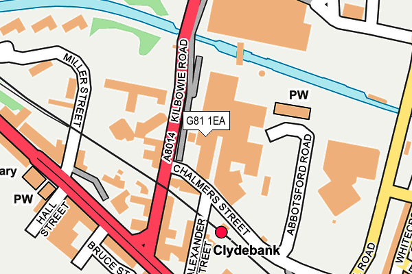 G81 1EA map - OS OpenMap – Local (Ordnance Survey)