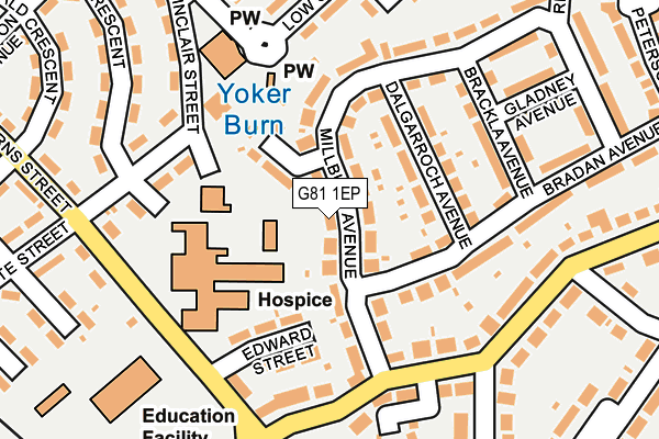 G81 1EP map - OS OpenMap – Local (Ordnance Survey)