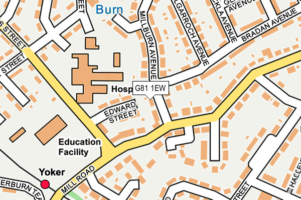G81 1EW map - OS OpenMap – Local (Ordnance Survey)