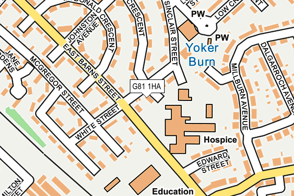 G81 1HA map - OS OpenMap – Local (Ordnance Survey)