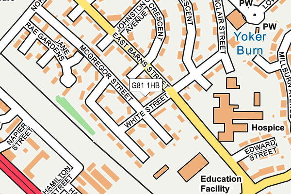 G81 1HB map - OS OpenMap – Local (Ordnance Survey)