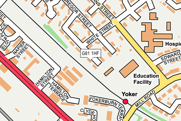 G81 1HF map - OS OpenMap – Local (Ordnance Survey)