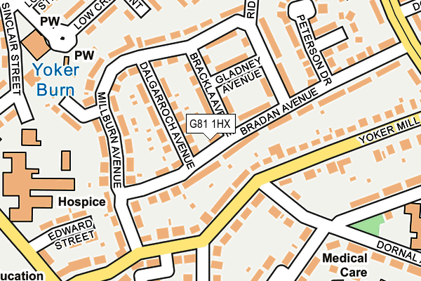 G81 1HX map - OS OpenMap – Local (Ordnance Survey)