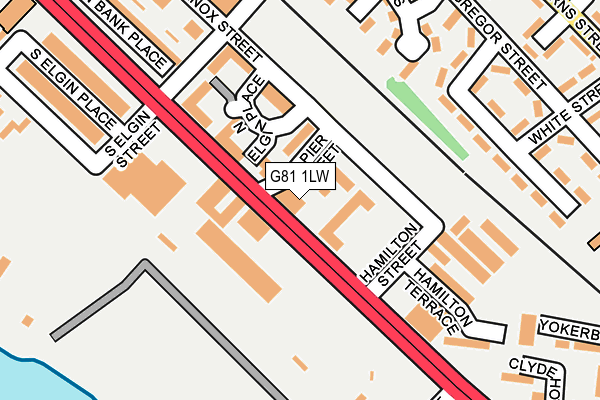 G81 1LW map - OS OpenMap – Local (Ordnance Survey)