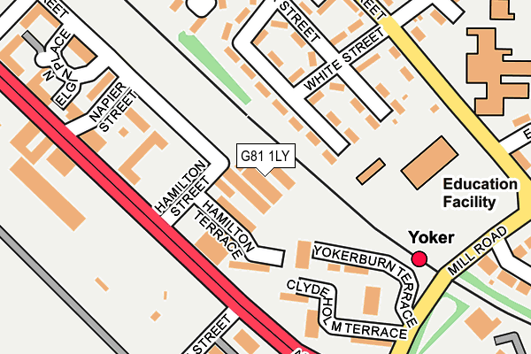 G81 1LY map - OS OpenMap – Local (Ordnance Survey)
