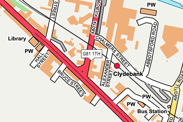 G81 1TH map - OS OpenMap – Local (Ordnance Survey)