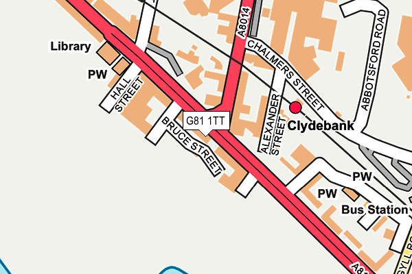 G81 1TT map - OS OpenMap – Local (Ordnance Survey)