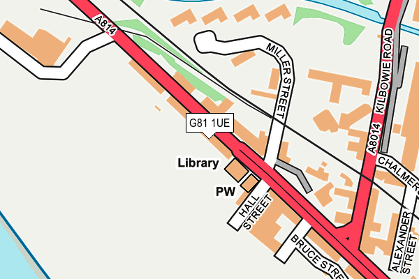 G81 1UE map - OS OpenMap – Local (Ordnance Survey)