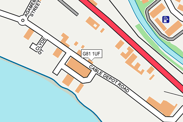G81 1UF map - OS OpenMap – Local (Ordnance Survey)