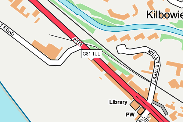 G81 1UL map - OS OpenMap – Local (Ordnance Survey)