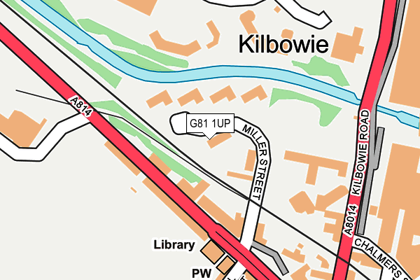 G81 1UP map - OS OpenMap – Local (Ordnance Survey)