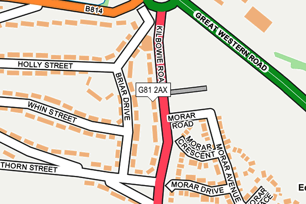 G81 2AX map - OS OpenMap – Local (Ordnance Survey)