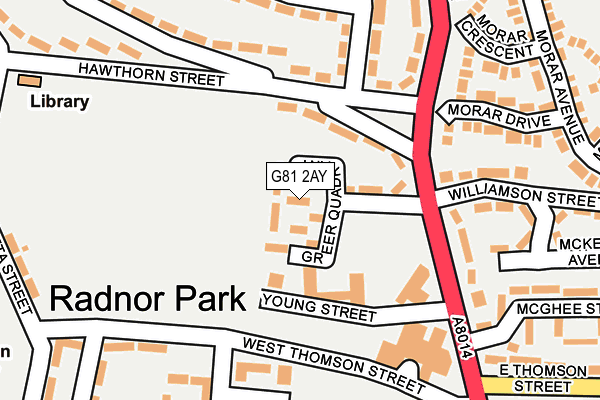 G81 2AY map - OS OpenMap – Local (Ordnance Survey)