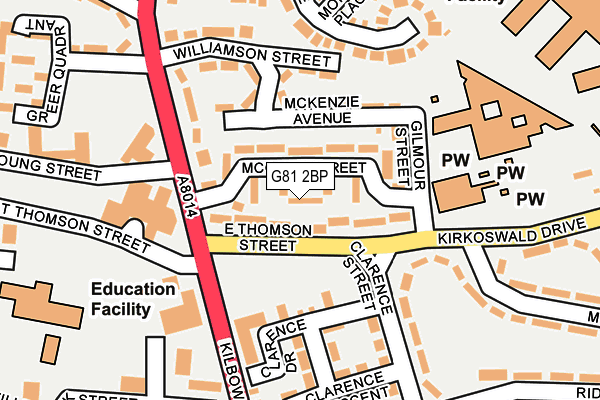 G81 2BP map - OS OpenMap – Local (Ordnance Survey)