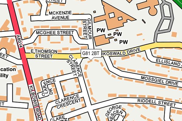 G81 2BT map - OS OpenMap – Local (Ordnance Survey)