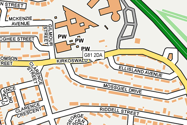 G81 2DA map - OS OpenMap – Local (Ordnance Survey)