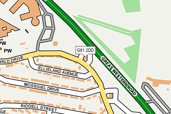 G81 2DD map - OS OpenMap – Local (Ordnance Survey)