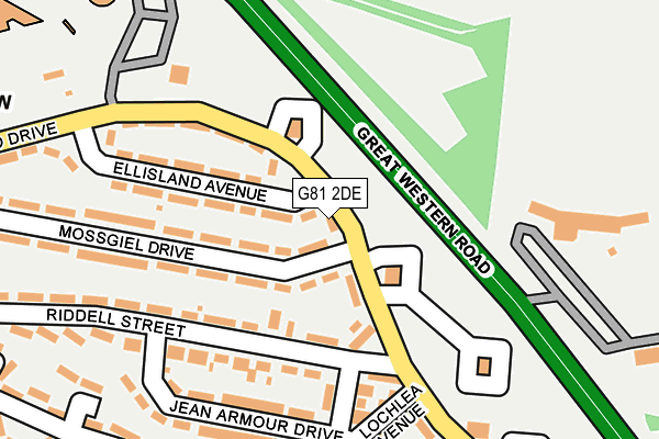 G81 2DE map - OS OpenMap – Local (Ordnance Survey)