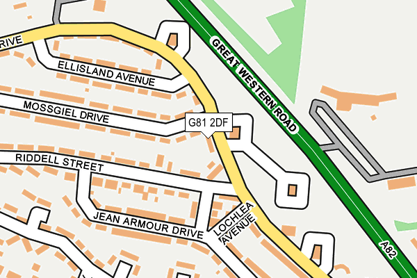 G81 2DF map - OS OpenMap – Local (Ordnance Survey)