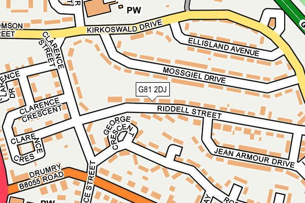 G81 2DJ map - OS OpenMap – Local (Ordnance Survey)