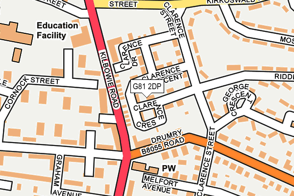 G81 2DP map - OS OpenMap – Local (Ordnance Survey)